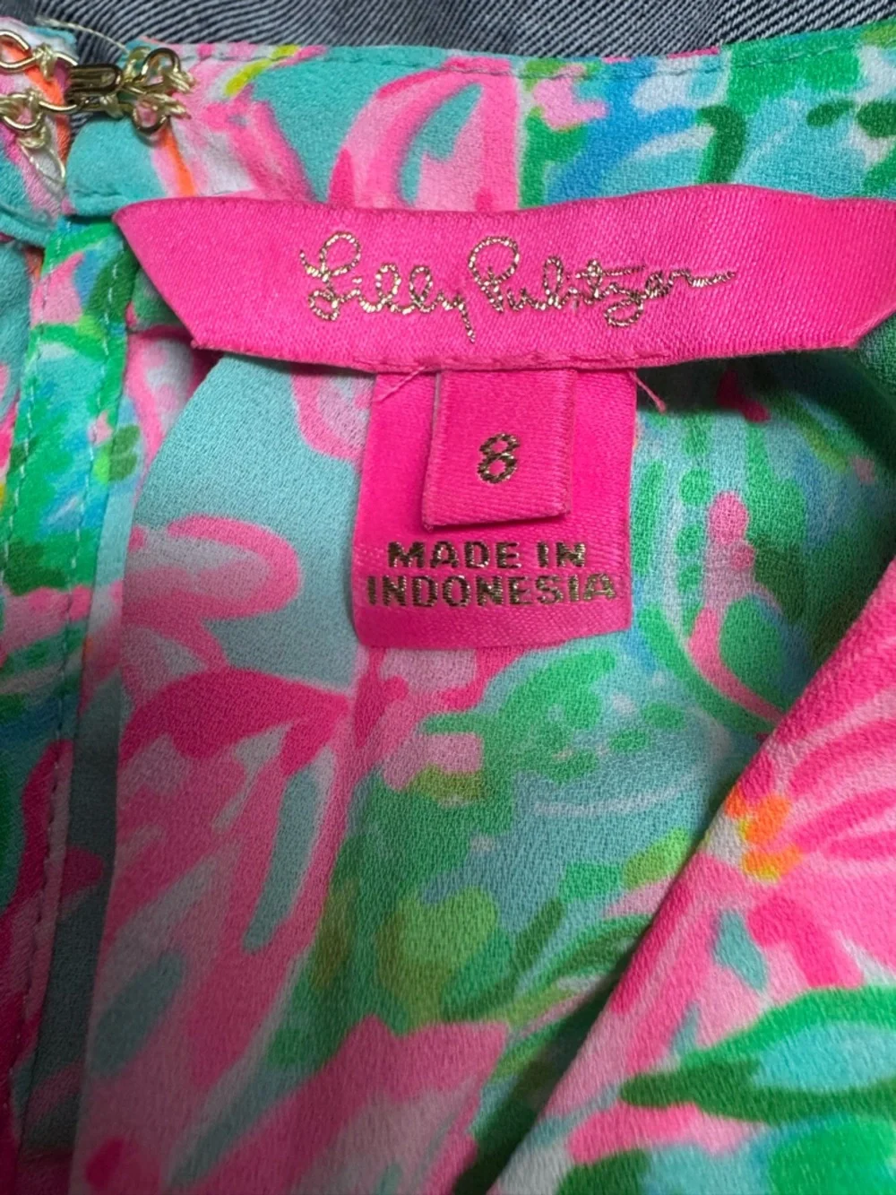 Lilly Pulitzer Cristiana Halter Smocked Dress Pink Green Resort Wedding Guest 8 - Picture 4 of 8